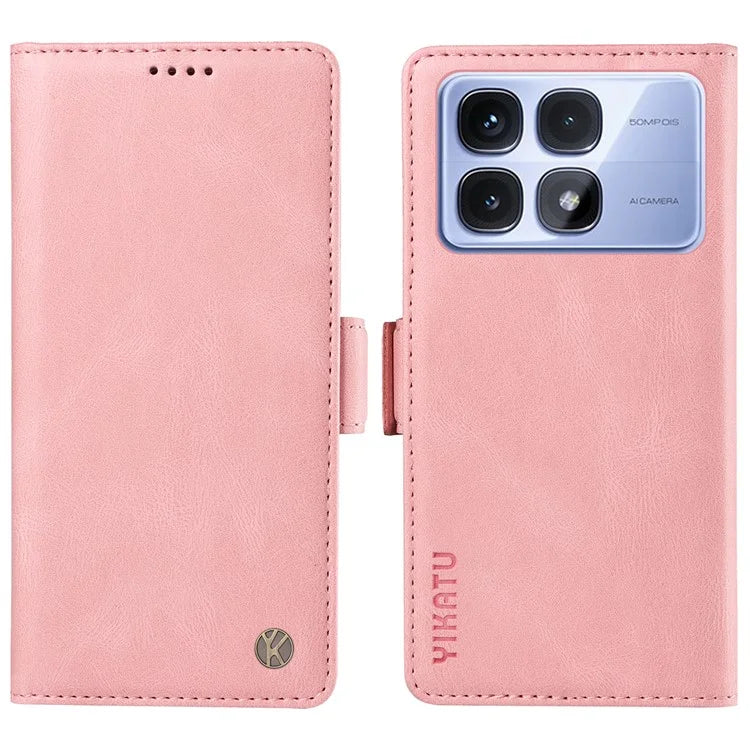 YIKATU YK-005 For Xiaomi Redmi K70 Ultra Case PU Leather Wallet Phone Cover Skin Touch Feeling