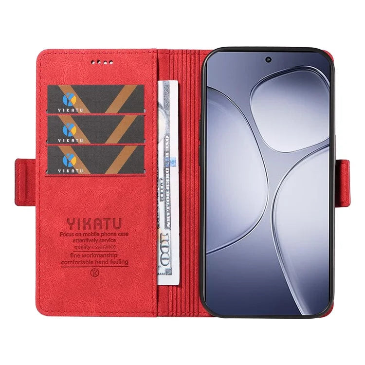 YIKATU YK-005 For Xiaomi Redmi K70 Ultra Case PU Leather Wallet Phone Cover Skin Touch Feeling