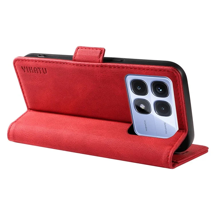 YIKATU YK-005 For Xiaomi Redmi K70 Ultra Case PU Leather Wallet Phone Cover Skin Touch Feeling