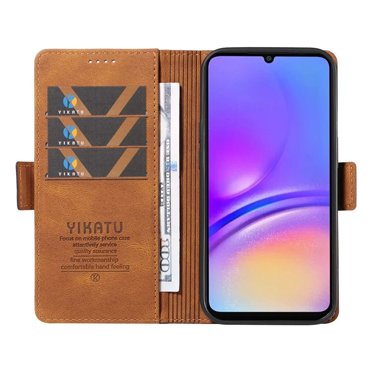YIKATU YK-005 For Samsung Galaxy A06 Case PU Leather Wallet Phone Cover Skin Touch Feeling