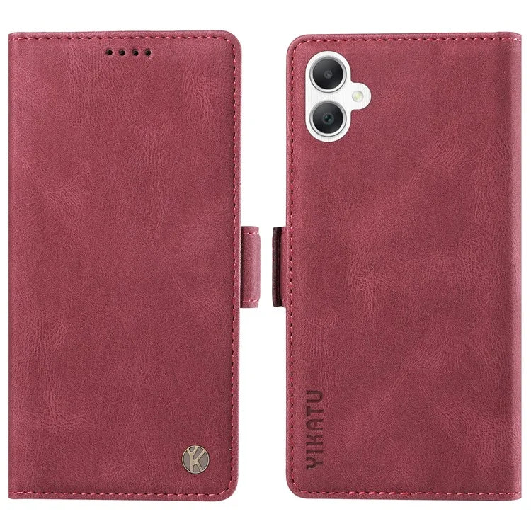 YIKATU YK-005 For Samsung Galaxy A06 Case PU Leather Wallet Phone Cover Skin Touch Feeling
