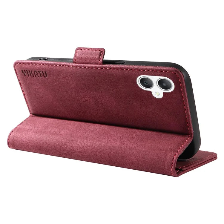 YIKATU YK-005 For Samsung Galaxy A06 Case PU Leather Wallet Phone Cover Skin Touch Feeling