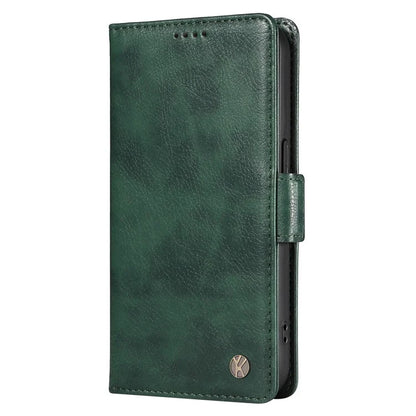 YIKATU YK-007 For Samsung Galaxy A16 5G Case Side Buckle PU Leather Phone Cover Litchi Texture