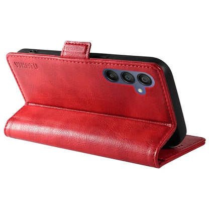 YIKATU YK-007 For Samsung Galaxy A16 5G Case Side Buckle PU Leather Phone Cover Litchi Texture