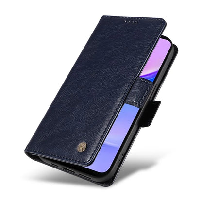 YIKATU YK-007 For Samsung Galaxy A16 5G Case Side Buckle PU Leather Phone Cover Litchi Texture