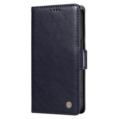 YIKATU YK-007 For Samsung Galaxy A16 5G Case Side Buckle PU Leather Phone Cover Litchi Texture