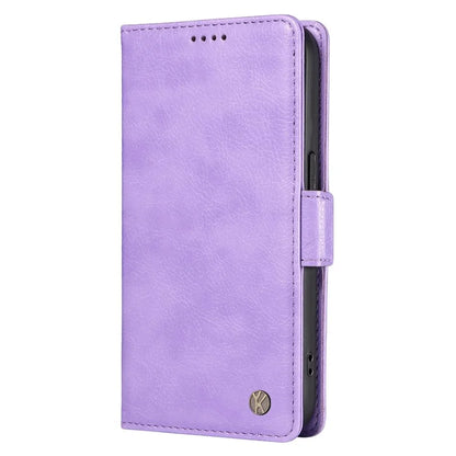 YIKATU YK-007 For Samsung Galaxy A16 5G Case Side Buckle PU Leather Phone Cover Litchi Texture