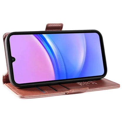YIKATU YK-007 For Samsung Galaxy A16 5G Case Side Buckle PU Leather Phone Cover Litchi Texture
