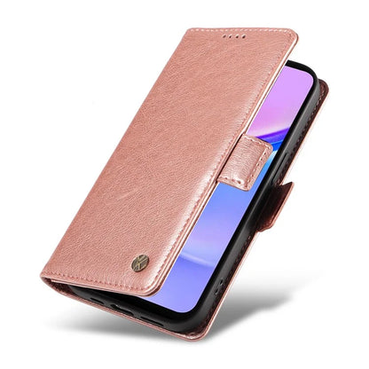 YIKATU YK-007 For Samsung Galaxy A16 5G Case Side Buckle PU Leather Phone Cover Litchi Texture