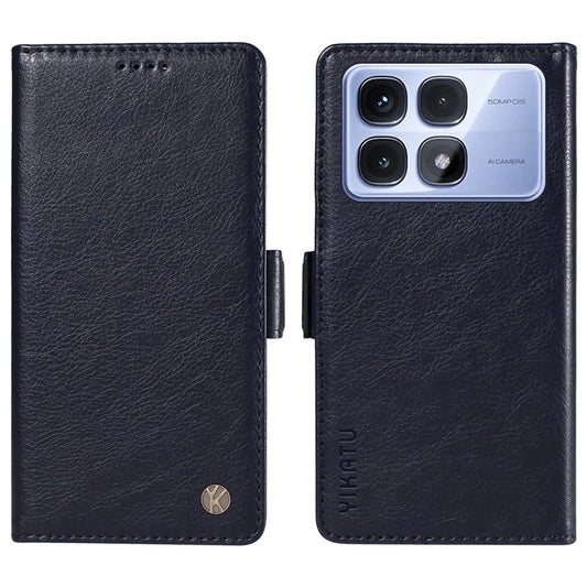 YIKATU YK-007 For Xiaomi Redmi K70 Ultra Case Side Buckle PU Leather Phone Cover Litchi Texture