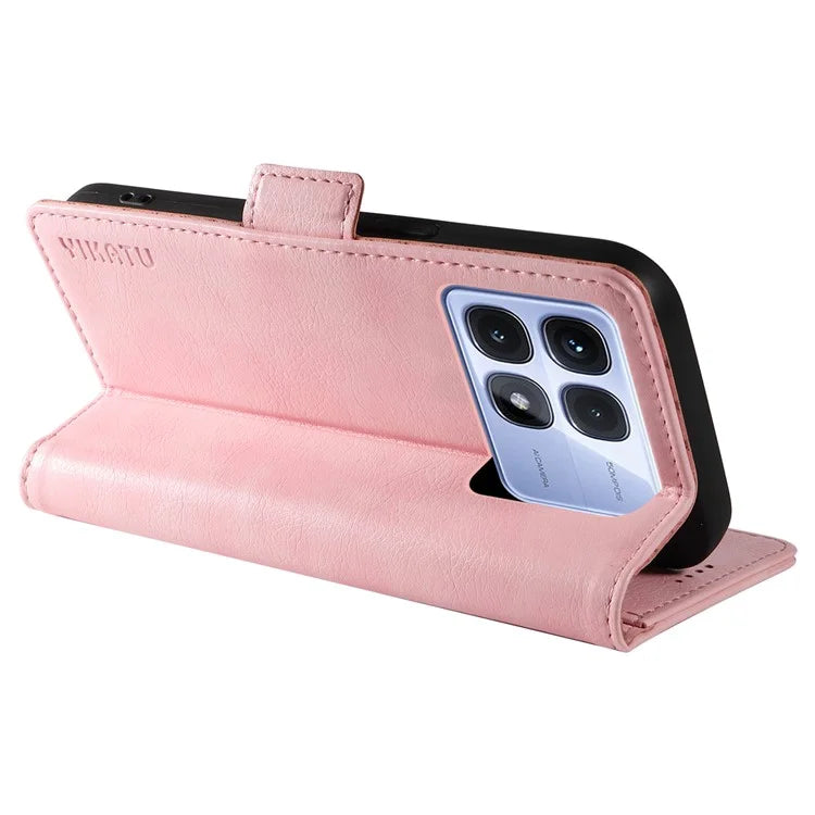 YIKATU YK-007 For Xiaomi Redmi K70 Ultra Case Side Buckle PU Leather Phone Cover Litchi Texture
