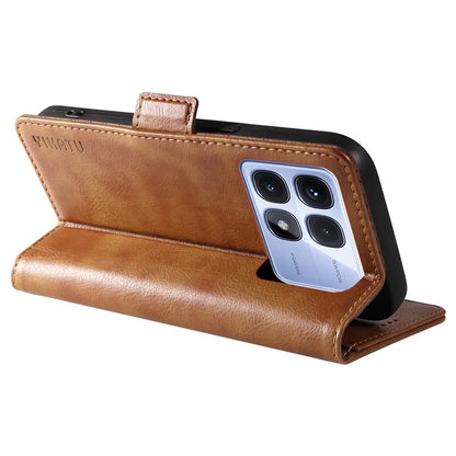 YIKATU YK-007 For Xiaomi Redmi K70 Ultra Case Side Buckle PU Leather Phone Cover Litchi Texture