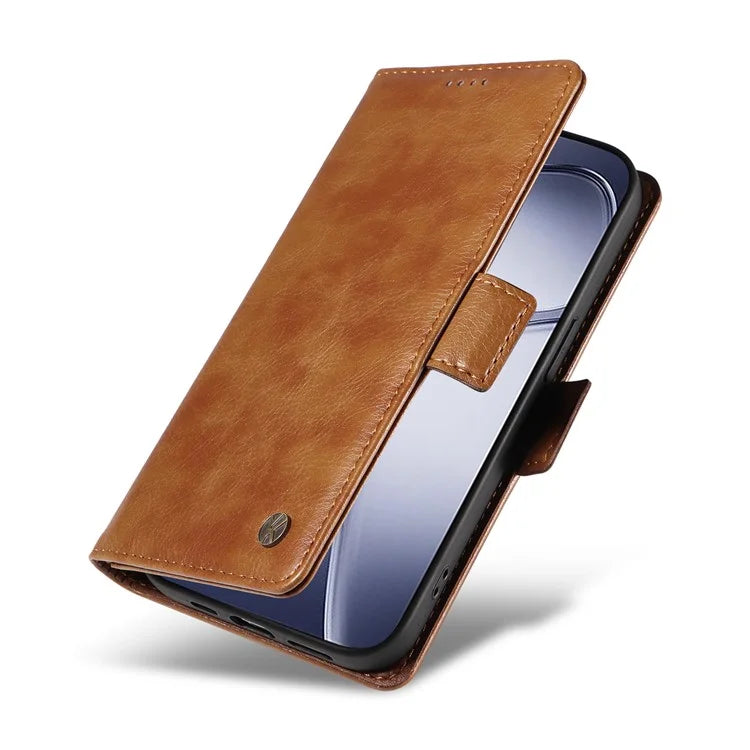 YIKATU YK-007 For Xiaomi Redmi K70 Ultra Case Side Buckle PU Leather Phone Cover Litchi Texture