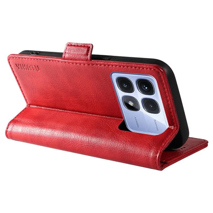 YIKATU YK-007 For Xiaomi Redmi K70 Ultra Case Side Buckle PU Leather Phone Cover Litchi Texture