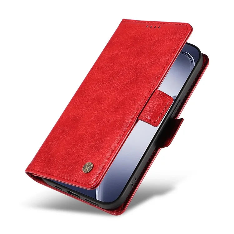 YIKATU YK-007 For Xiaomi Redmi K70 Ultra Case Side Buckle PU Leather Phone Cover Litchi Texture