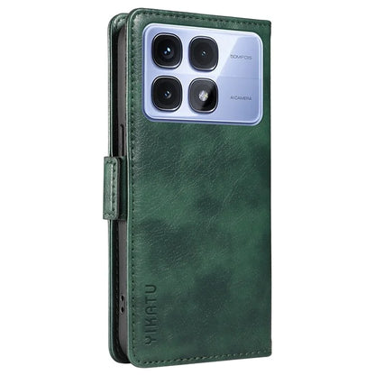 YIKATU YK-007 For Xiaomi Redmi K70 Ultra Case Side Buckle PU Leather Phone Cover Litchi Texture