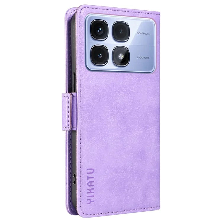 YIKATU YK-007 For Xiaomi Redmi K70 Ultra Case Side Buckle PU Leather Phone Cover Litchi Texture