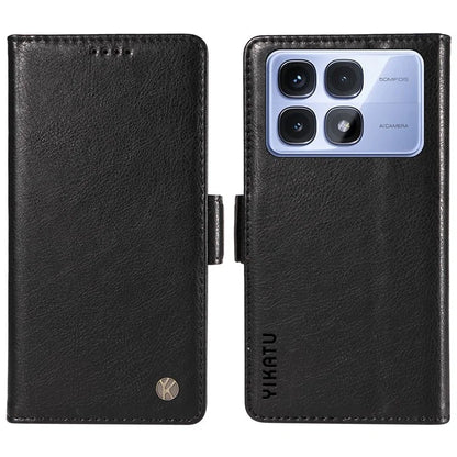 YIKATU YK-007 For Xiaomi Redmi K70 Ultra Case Side Buckle PU Leather Phone Cover Litchi Texture