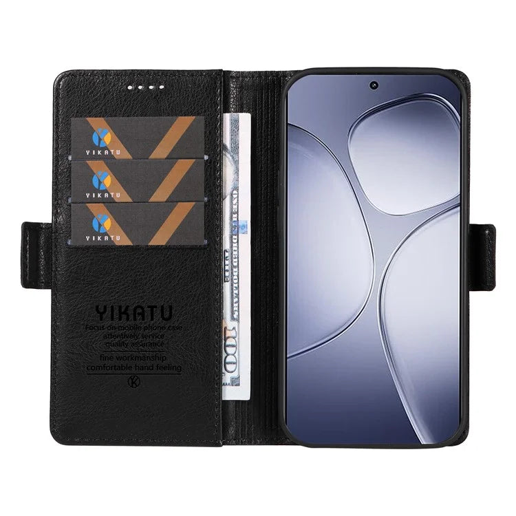 YIKATU YK-007 For Xiaomi Redmi K70 Ultra Case Side Buckle PU Leather Phone Cover Litchi Texture