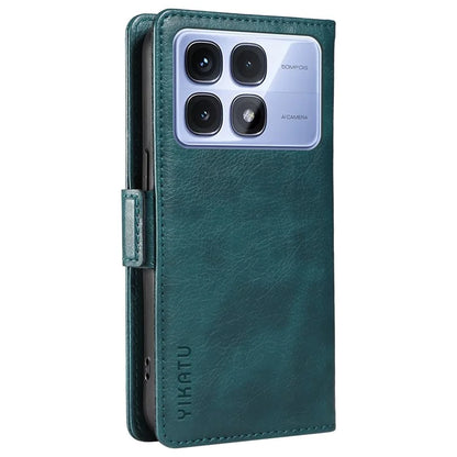 YIKATU YK-007 For Xiaomi Redmi K70 Ultra Case Side Buckle PU Leather Phone Cover Litchi Texture
