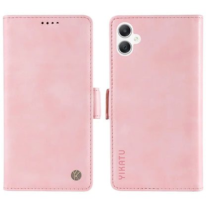YIKATU YK-007 For Samsung Galaxy A06 Case Side Buckle PU Leather Phone Cover Litchi Texture