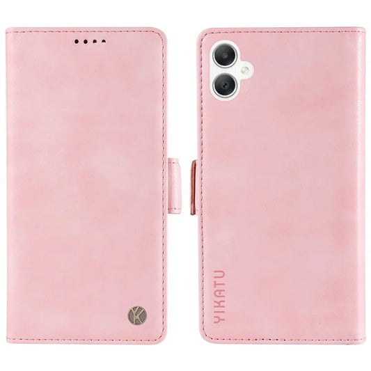 YIKATU YK-007 For Samsung Galaxy A06 Case Side Buckle PU Leather Phone Cover Litchi Texture