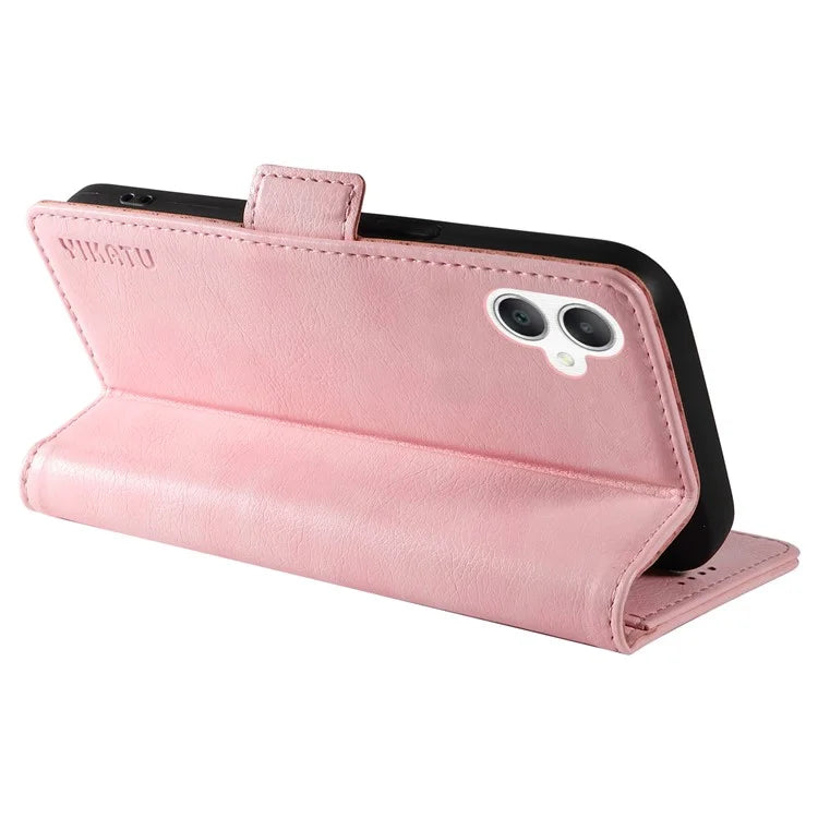 YIKATU YK-007 For Samsung Galaxy A06 Case Side Buckle PU Leather Phone Cover Litchi Texture