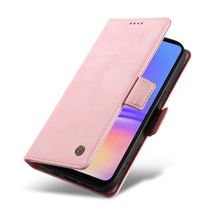 YIKATU YK-007 For Samsung Galaxy A06 Case Side Buckle PU Leather Phone Cover Litchi Texture