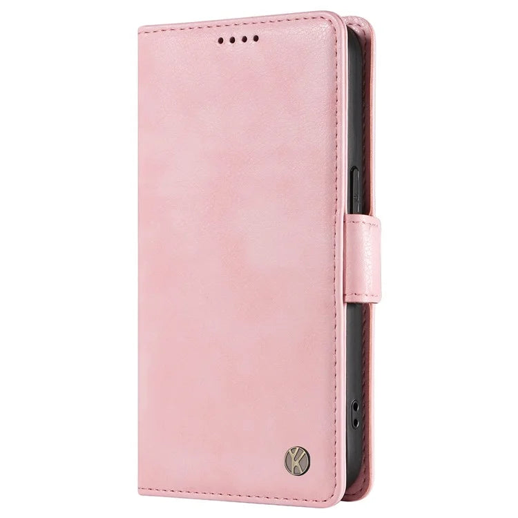 YIKATU YK-007 For Samsung Galaxy A06 Case Side Buckle PU Leather Phone Cover Litchi Texture