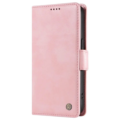 YIKATU YK-007 For Samsung Galaxy A06 Case Side Buckle PU Leather Phone Cover Litchi Texture