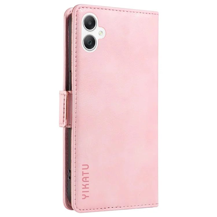 YIKATU YK-007 For Samsung Galaxy A06 Case Side Buckle PU Leather Phone Cover Litchi Texture
