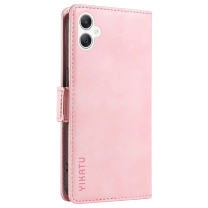 YIKATU YK-007 For Samsung Galaxy A06 Case Side Buckle PU Leather Phone Cover Litchi Texture