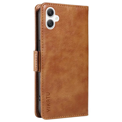 YIKATU YK-007 For Samsung Galaxy A06 Case Side Buckle PU Leather Phone Cover Litchi Texture