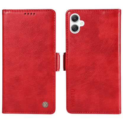YIKATU YK-007 For Samsung Galaxy A06 Case Side Buckle PU Leather Phone Cover Litchi Texture