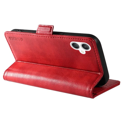 YIKATU YK-007 For Samsung Galaxy A06 Case Side Buckle PU Leather Phone Cover Litchi Texture