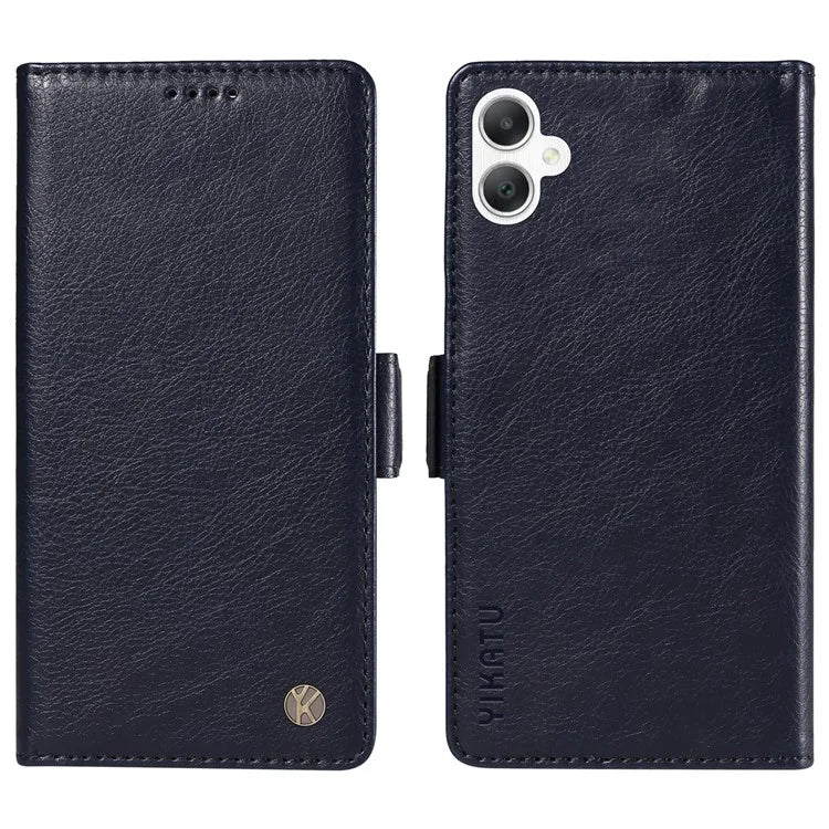 YIKATU YK-007 For Samsung Galaxy A06 Case Side Buckle PU Leather Phone Cover Litchi Texture