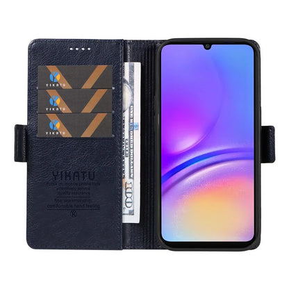 YIKATU YK-007 For Samsung Galaxy A06 Case Side Buckle PU Leather Phone Cover Litchi Texture