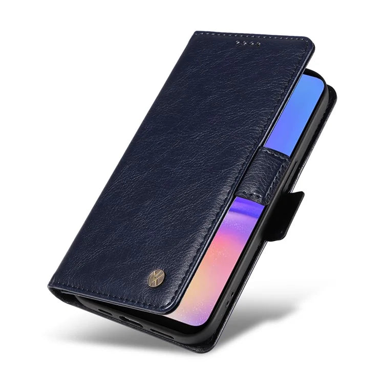 YIKATU YK-007 For Samsung Galaxy A06 Case Side Buckle PU Leather Phone Cover Litchi Texture