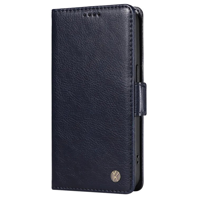 YIKATU YK-007 For Samsung Galaxy A06 Case Side Buckle PU Leather Phone Cover Litchi Texture