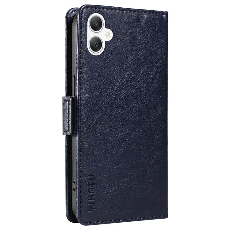 YIKATU YK-007 For Samsung Galaxy A06 Case Side Buckle PU Leather Phone Cover Litchi Texture