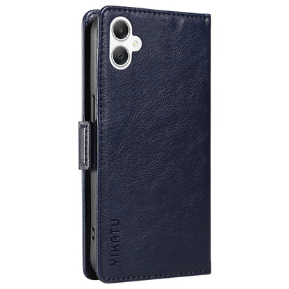 YIKATU YK-007 For Samsung Galaxy A06 Case Side Buckle PU Leather Phone Cover Litchi Texture