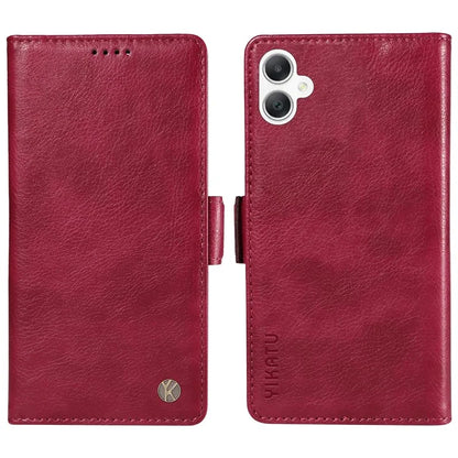 YIKATU YK-007 For Samsung Galaxy A06 Case Side Buckle PU Leather Phone Cover Litchi Texture