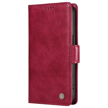 YIKATU YK-007 For Samsung Galaxy A06 Case Side Buckle PU Leather Phone Cover Litchi Texture