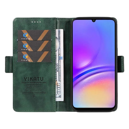 YIKATU YK-007 For Samsung Galaxy A06 Case Side Buckle PU Leather Phone Cover Litchi Texture