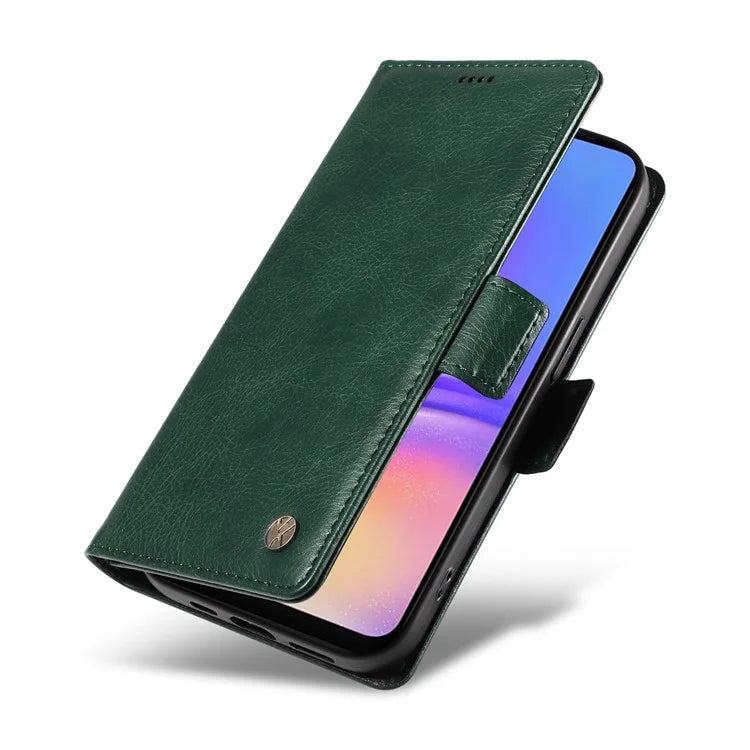 YIKATU YK-007 For Samsung Galaxy A06 Case Side Buckle PU Leather Phone Cover Litchi Texture