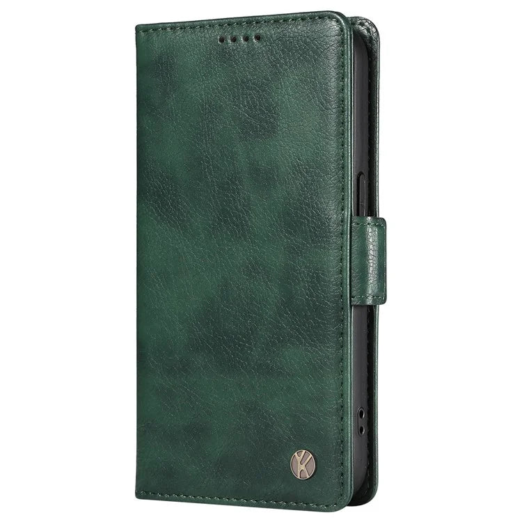 YIKATU YK-007 For Samsung Galaxy A06 Case Side Buckle PU Leather Phone Cover Litchi Texture