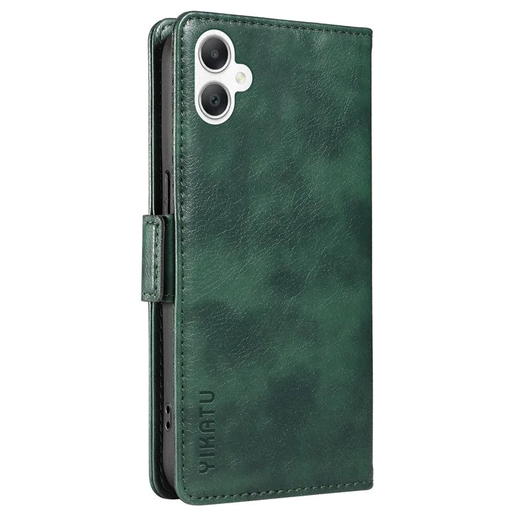 YIKATU YK-007 For Samsung Galaxy A06 Case Side Buckle PU Leather Phone Cover Litchi Texture