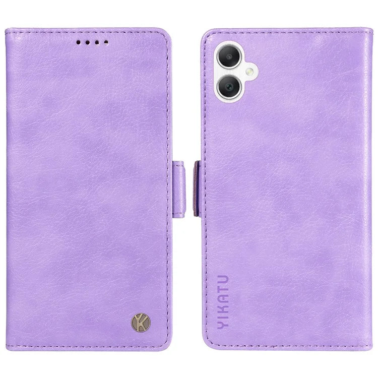 YIKATU YK-007 For Samsung Galaxy A06 Case Side Buckle PU Leather Phone Cover Litchi Texture