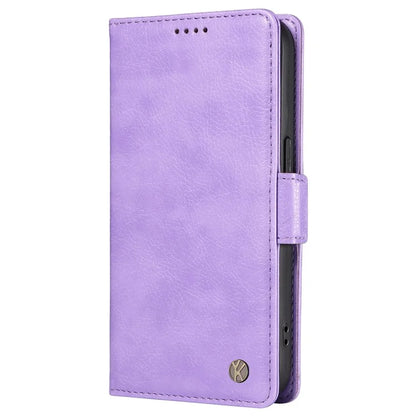 YIKATU YK-007 For Samsung Galaxy A06 Case Side Buckle PU Leather Phone Cover Litchi Texture