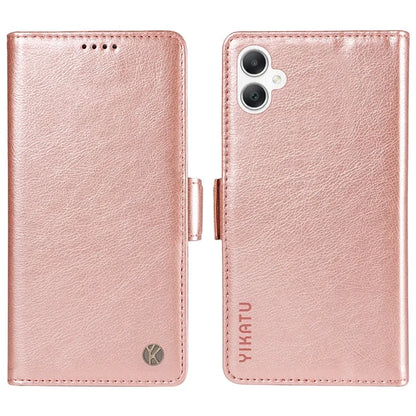 YIKATU YK-007 For Samsung Galaxy A06 Case Side Buckle PU Leather Phone Cover Litchi Texture